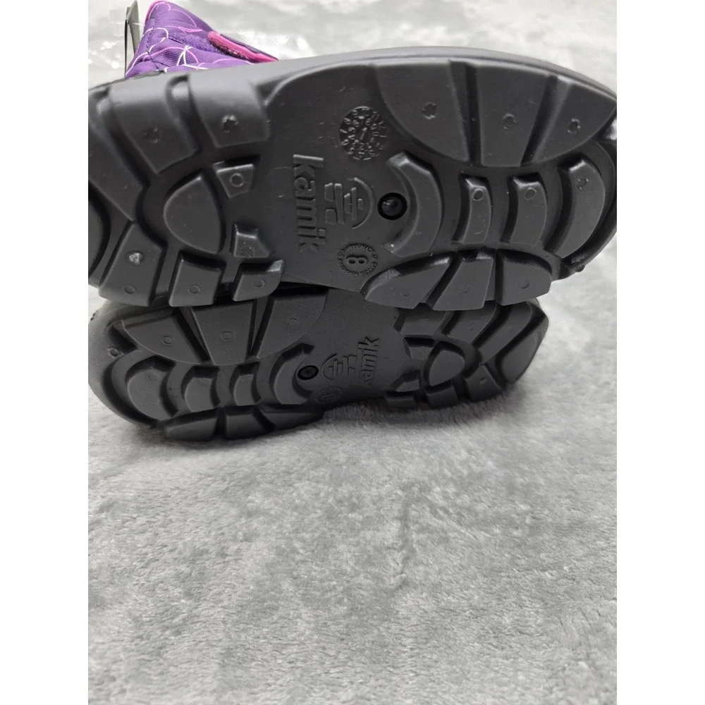 NWT Kamik Snowbug 4 Pac Boots‎ Size 8T Insulated Eggplant